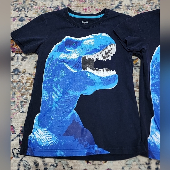 Frogwill Boys Navy Graphic Tyrannosaurus Top, sz 7T (Prive Per Shirt) - Picture 3 of 5